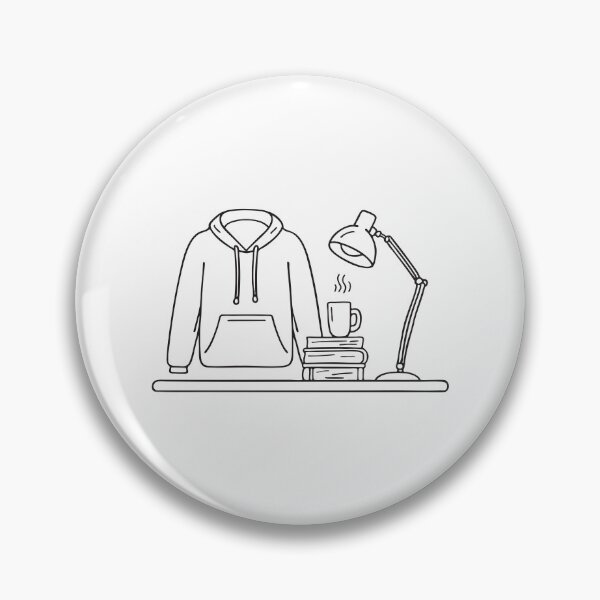Item preview, A folded university hoodie placed beside a desk lamp designed and sold by rasagamastore.