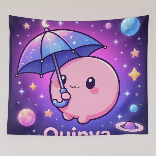 Item preview, Galaxy Quinva Cute Pink Character Space Sticker designed and sold by Xenovita.
