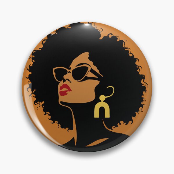 Item preview, Modern Afro Woman Natural Hair Illustration designed and sold by artCreativeColony.