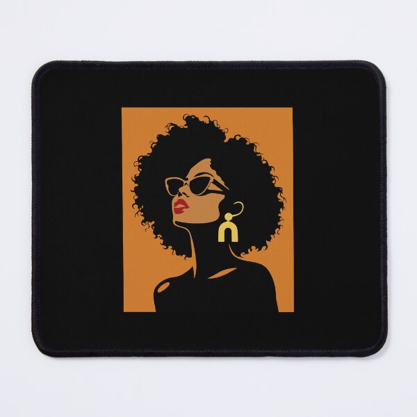 Item preview, Modern Afro Woman Natural Hair Illustration designed and sold by artCreativeColony.