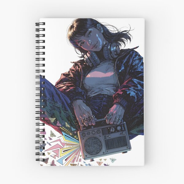 Item preview, Woman listening to music with retro as PNG asset designed and sold by Creative88Art.