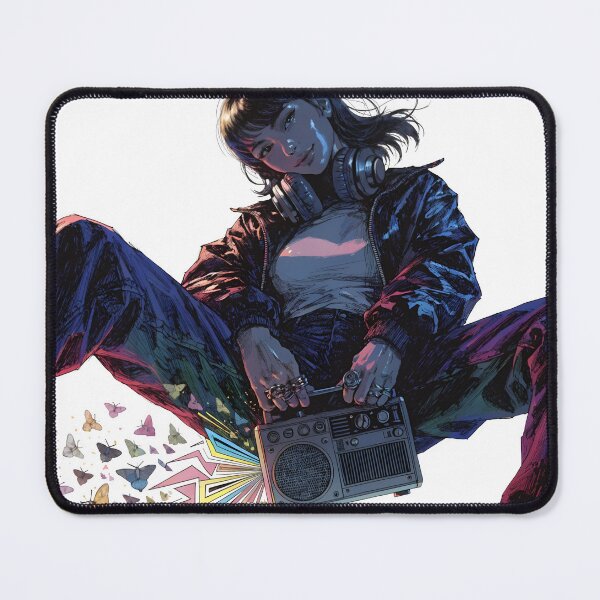 Item preview, Woman listening to music with retro as PNG asset designed and sold by Creative88Art.