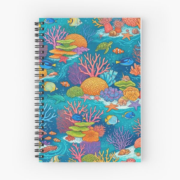 Item preview, Colorful Tropical Coral Reef Seamless Pattern | Ocean Life Underwater Marine Floral Design designed and sold by lavanya11.