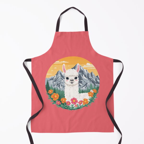 Item preview, Cute Fluffy Llama Mountain Adventure Emblem DolomitI designed and sold by SlothcoreVibes.