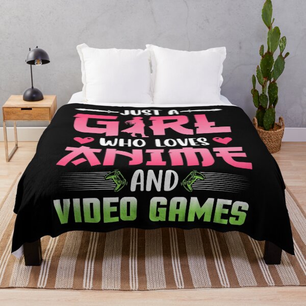 Item preview, Just A Girl Who Loves Anime & Video Games designed and sold by bella-rosa87.