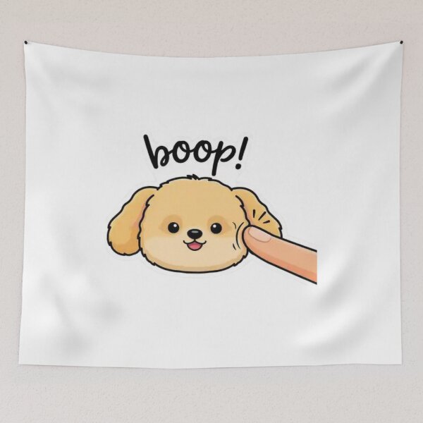 Item preview, Cute Boop Puppy Cartoon – Adorable Kawaii Dog Nose Boop Funny Pet Lover Illustration for Dog Moms and Animal Fans designed and sold by Charonde.