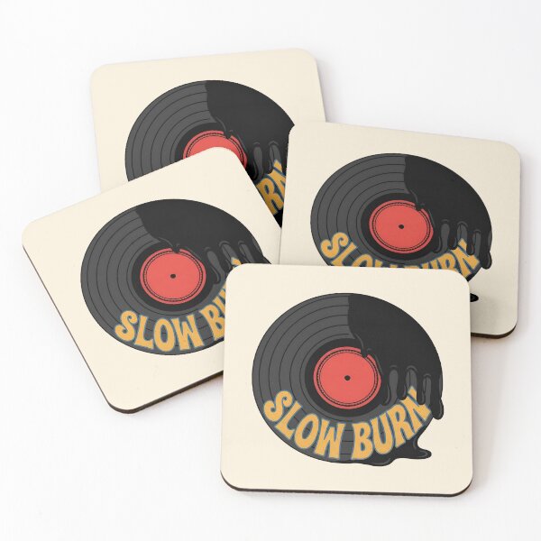 Item preview, SLOW BURN - Melting Vinyl Record Retro designed and sold by Zazz Lee.