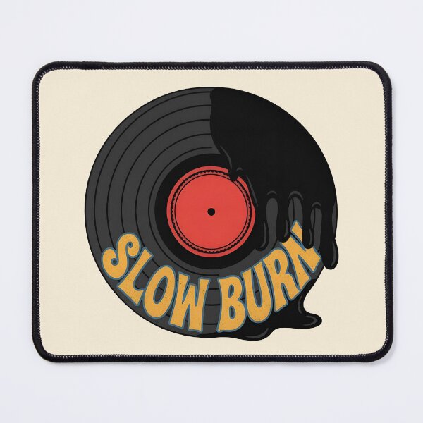 Item preview, SLOW BURN - Melting Vinyl Record Retro designed and sold by Zazz Lee.