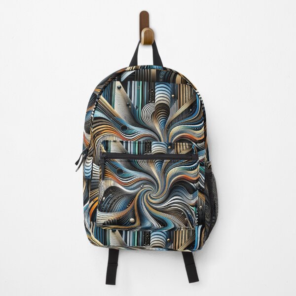 Item preview, Flowing Dimensions: A Symphony of Stripes and Motion designed and sold by Artisan Finds Online.