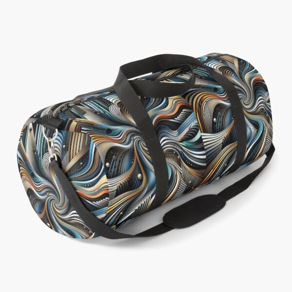 Item preview, Flowing Dimensions: A Symphony of Stripes and Motion designed and sold by Artisan Finds Online.