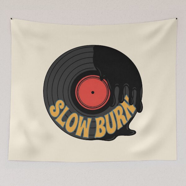 Item preview, SLOW BURN - Melting Vinyl Record Retro designed and sold by Zazz Lee.