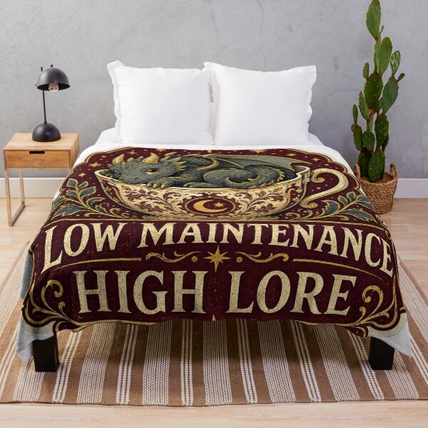 Item preview, Low Maintenance, High Lore designed and sold by Peak Pop Studio..