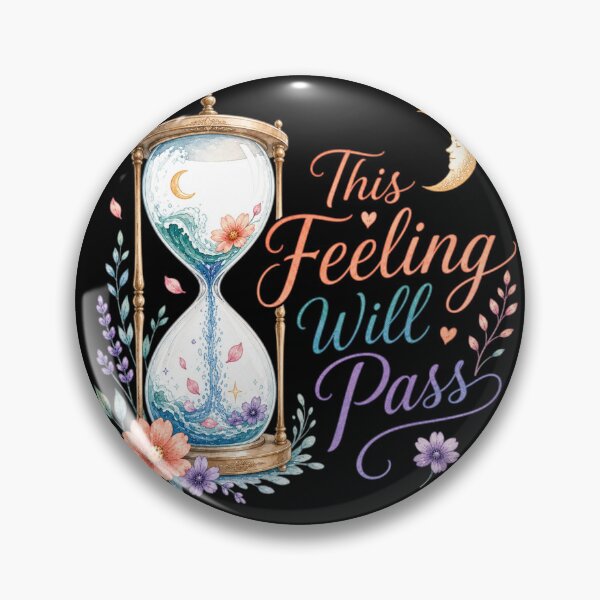 Item preview, This Feeling Will Pass Mental Health Reminder Sticker designed and sold by ArcanePrintsxo.