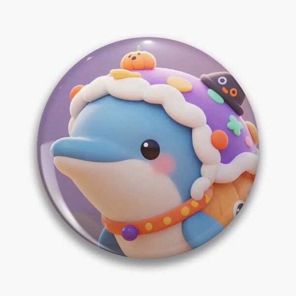 Item preview, Cute Halloween dolphin image artwork  designed and sold by AESTHETIC-FLAIR.