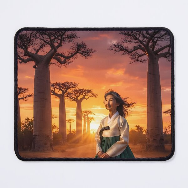 Item preview, Golden Roots: A Hanbok's Twilight at the Avenue of the Baobabs designed and sold by SOOstudio73.