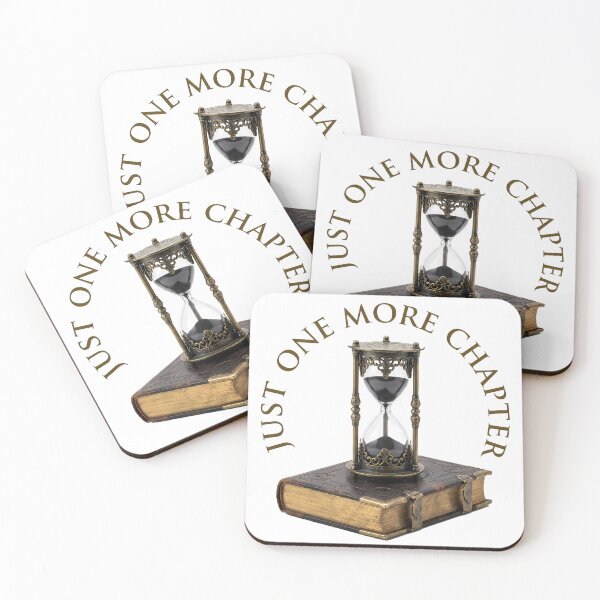 Item preview, Just One More Chapter Gothic Hourglass Dark Academia Bookish Quote designed and sold by WorldShop17.
