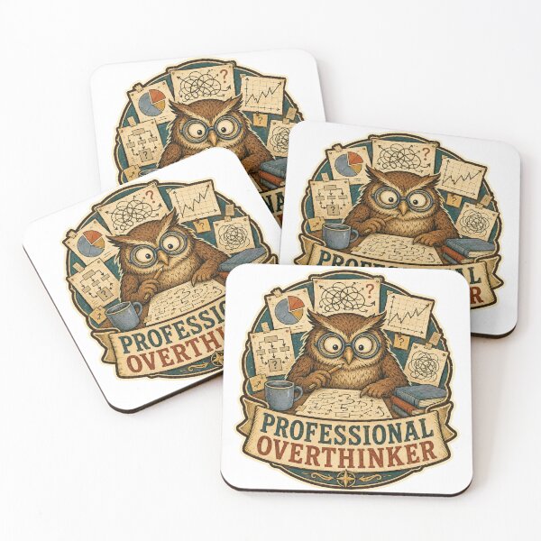 Item preview, Professional Overthinker designed and sold by Peak Pop Designs | Funny Gifts, Cozy Art & Cute Animals .