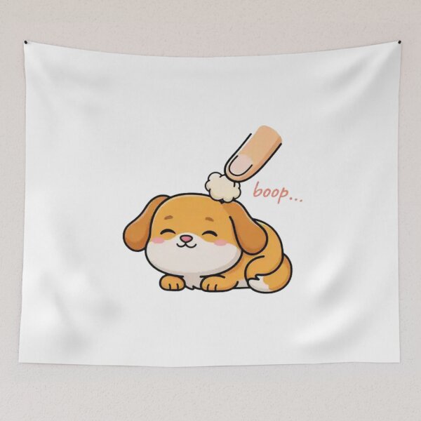 Item preview, Funny Boop The Snoot Puppy – Cute Cartoon Dog Illustration with Happy Kawaii Pet Style designed and sold by Charonde.
