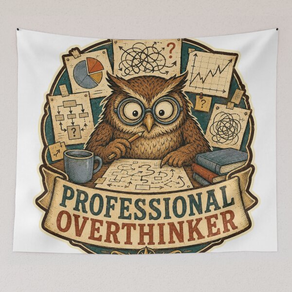 Item preview, Professional Overthinker designed and sold by Peak Pop Studio..