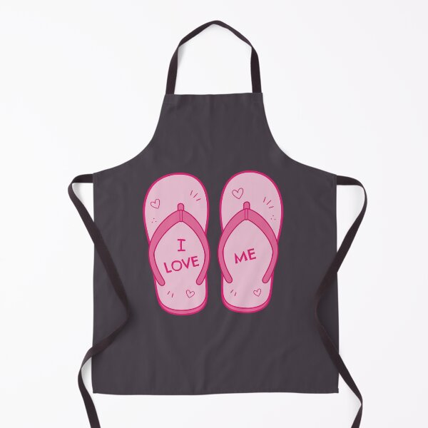 Item preview, I love me! Stylish cartoon flip-flops for summer - Humorous design designed and sold by charlypicazo.