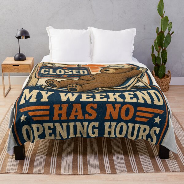 Item preview, My Weekend Has No Opening Hours designed and sold by Peak Pop Studio..