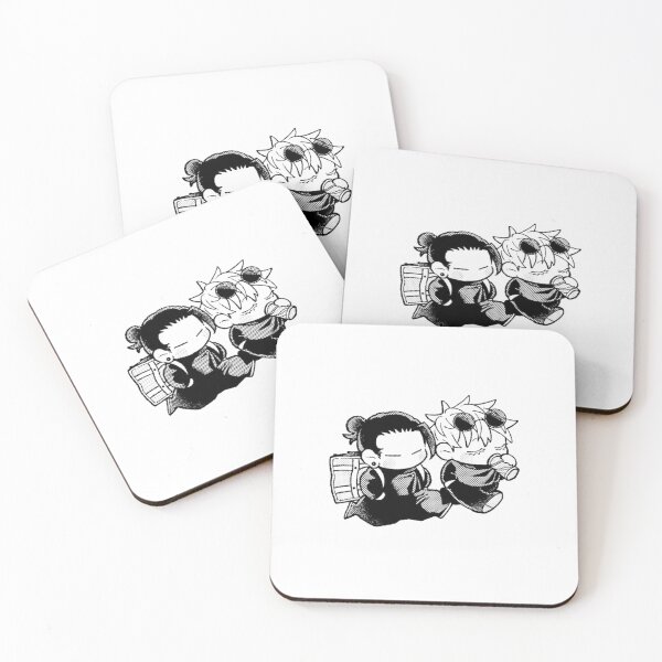 Item preview, Sitting High School Duo Eating Snacks Chibi designed and sold by Deviantfant.