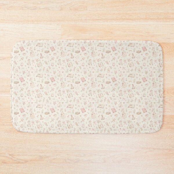 Item preview, Cozy Catcore Cottagecore Floral Books & Bows Pattern designed and sold by Studio-Indiva.