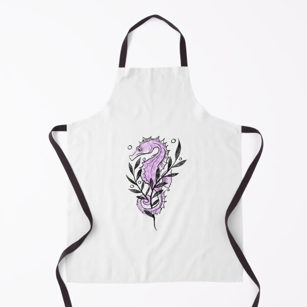 Item preview, Sketch seahorse lily, purple plant heart pattern designed and sold by suzysworld.