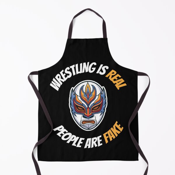 Item preview, Wrestling Is Real People Are Fake Funny Lucha Libre Mask designed and sold by VectorForge.