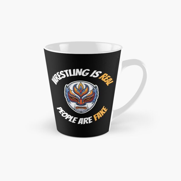 Item preview, Wrestling Is Real People Are Fake Funny Lucha Libre Mask designed and sold by VectorForge.