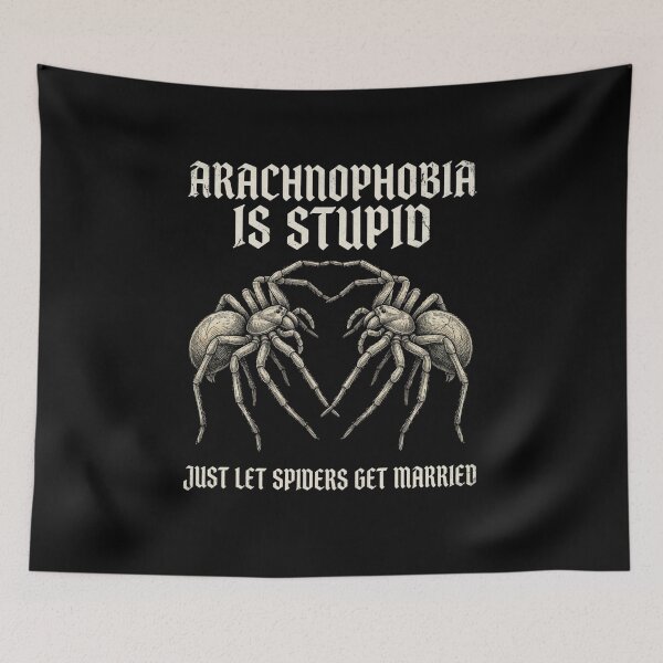 Item preview, Arachnophobia Is Stupid Just Let Spiders Get Married Funny T-Shirt | Spider Lover Humor Graphic Gift designed and sold by Trendably.