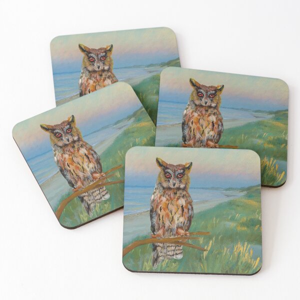 Item preview, Nocturnal Owl by the Sea designed and sold by ansho.