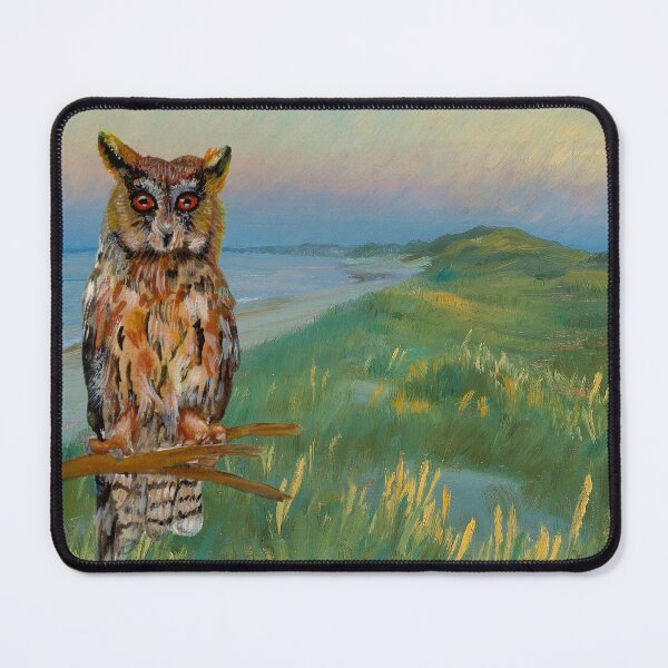 Item preview, Nocturnal Owl by the Sea designed and sold by ansho.