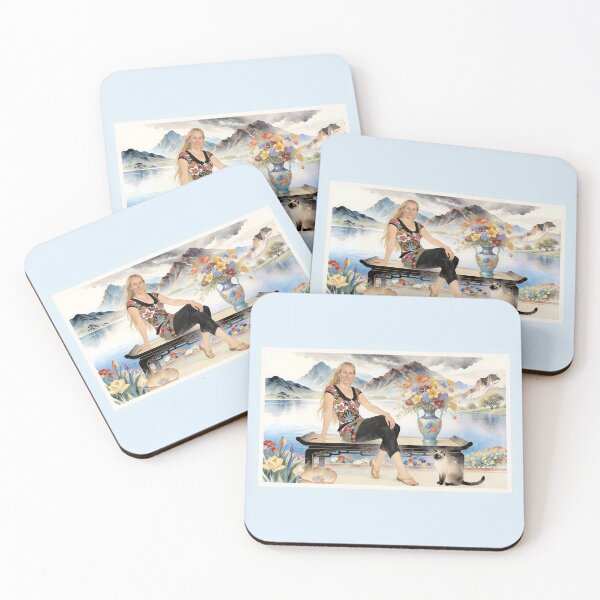 Item preview, By the Lake, Portrait with a Cat designed and sold by Nira Dabush.