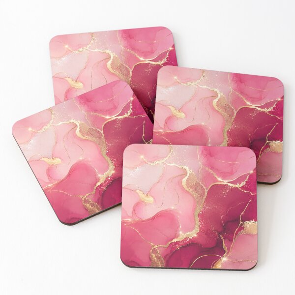 Item preview, Luxury Pink & Gold Fluid Art  designed and sold by WhiteMuse.
