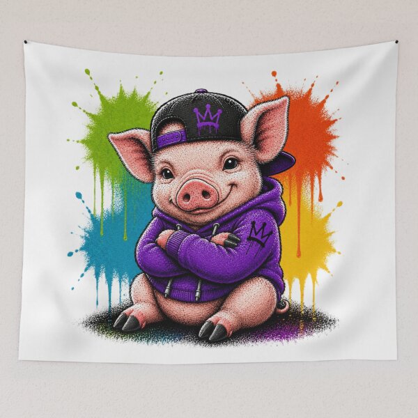Item preview, Cerdo grafitero designed and sold by Thor-stone.