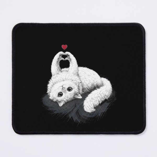Item preview, Fluffy Cat Heart Paws Cute Kitten Lover Gift for Cat Mom designed and sold by Gbriel3.
