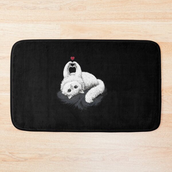 Item preview, Fluffy Cat Heart Paws Cute Kitten Lover Gift for Cat Mom designed and sold by Gbriel3.
