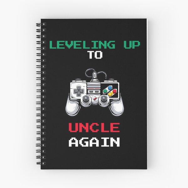Item preview, Leveling Up To Uncle Again Funny Retro Gamer Announcement designed and sold by VectorForge.