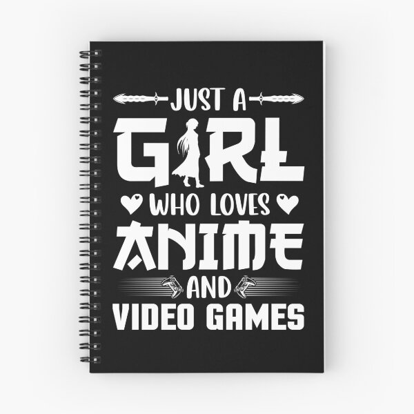 Item preview, Just A Girl Who Loves Anime & Video Games – Minimalist Anime Girl designed and sold by bella-rosa87.
