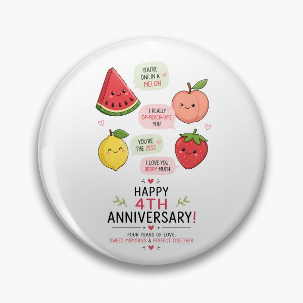 Item preview, Funny 4th Anniversary Card | Fruit Anniversary Card | One In A Melon Fourth Wedding Anniversary designed and sold by Aesthetic-Avenue.