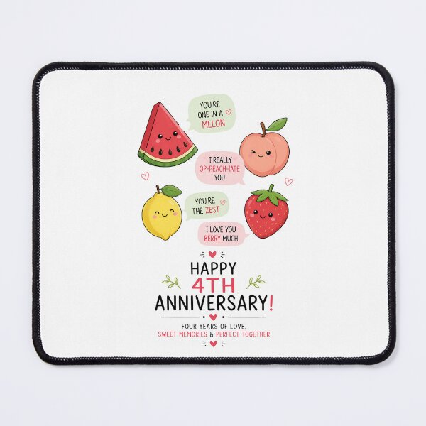 Item preview, Funny 4th Anniversary Card | Fruit Anniversary Card | One In A Melon Fourth Wedding Anniversary designed and sold by Aesthetic-Avenue.