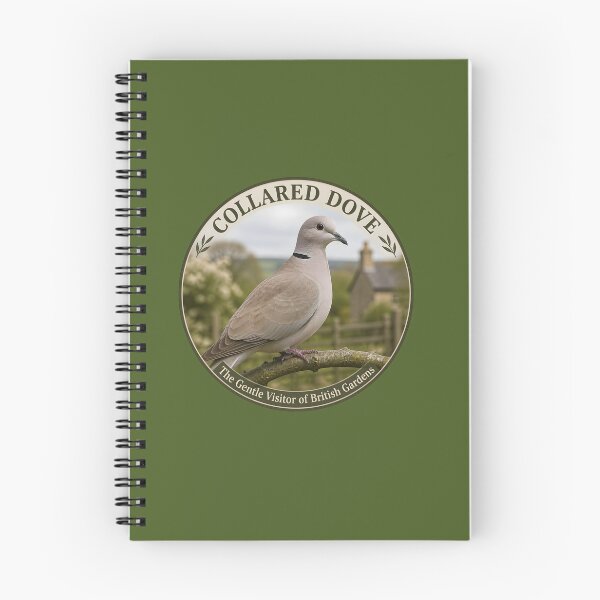 Item preview, COLLARED DOVE   – The Gentle Visitor of British Gardens designed and sold by The Digital Compass.