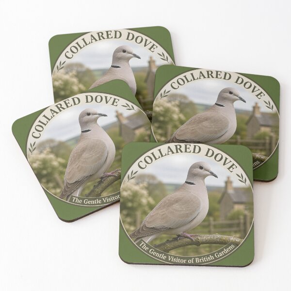 Item preview, COLLARED DOVE   – The Gentle Visitor of British Gardens designed and sold by The Digital Compass.