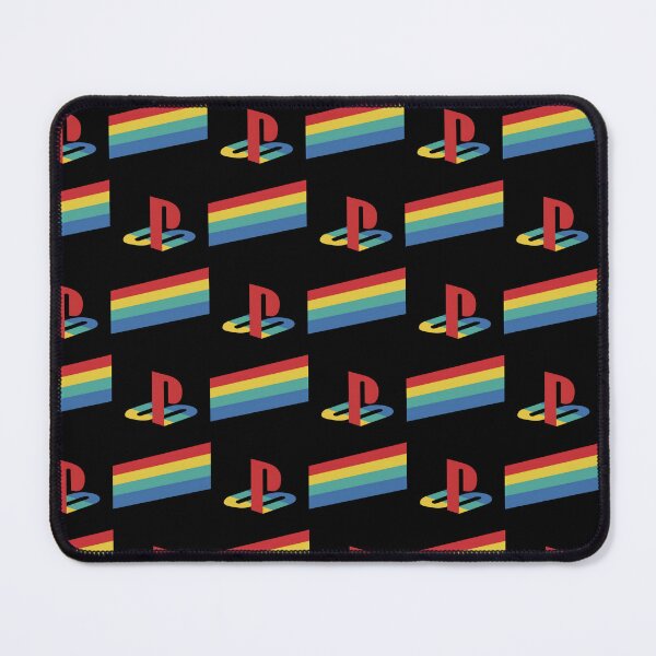 Item preview, 90s Retro Gaming Geometric Emblem - Classic Rainbow Stripes Minimalist Sticker designed and sold by Billy Morfo™.