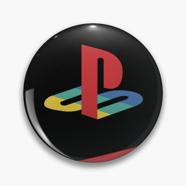 Item preview, 90s Retro Gaming Geometric Emblem - Classic Rainbow Stripes Minimalist Sticker designed and sold by Billy Morfo™.