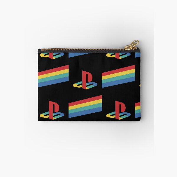 Item preview, 90s Retro Gaming Geometric Emblem - Classic Rainbow Stripes Minimalist Sticker designed and sold by William Cano.