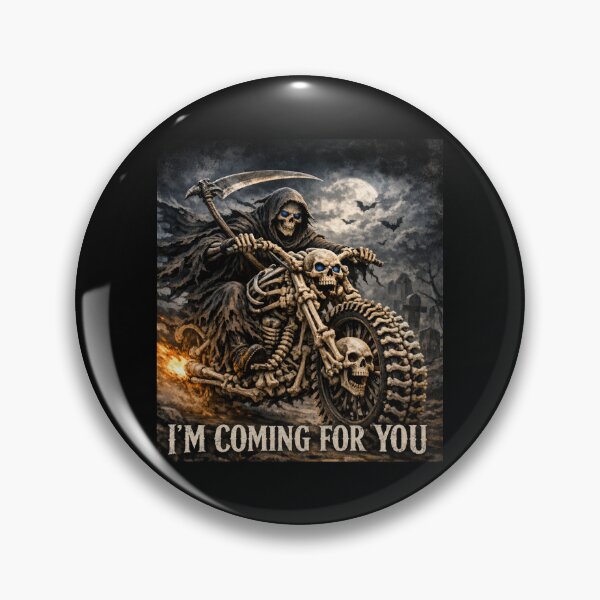 Item preview, Grim Reaper Biker – I'm Coming for You... designed and sold by Nela-&-Lena.