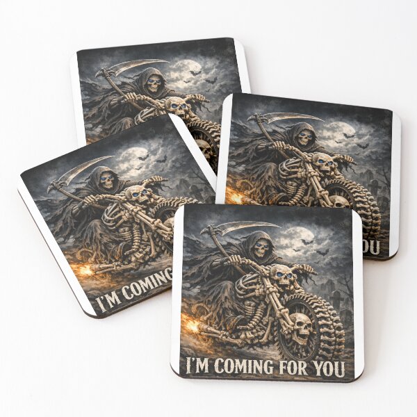 Item preview, Grim Reaper Biker – I'm Coming for You... designed and sold by Nela-&-Lena.