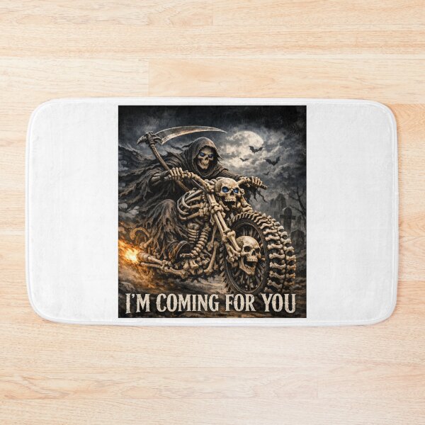 Item preview, Grim Reaper Biker – I'm Coming for You... designed and sold by Nela-&-Lena.